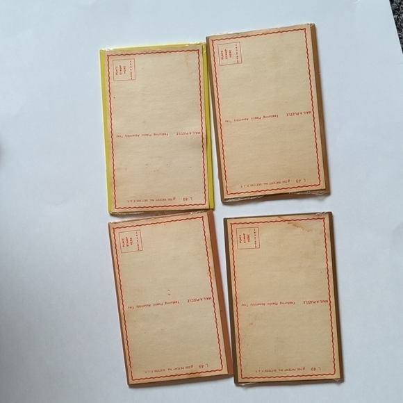 Vintage Collectors Series Make A Puzzle PostCard Brand New Sealed Lot of 4 - Picture 6 of 6